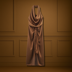 Elegancé Satin Maxikleid