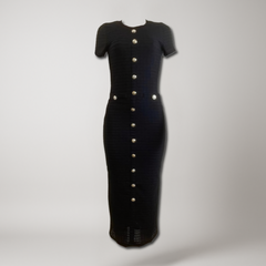 Midi 'Old Money' Strickkleid