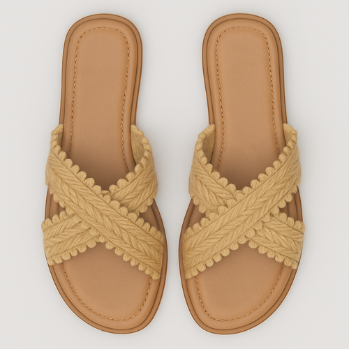 Odysée Slipper – Geflochtene Damen-Sandalen