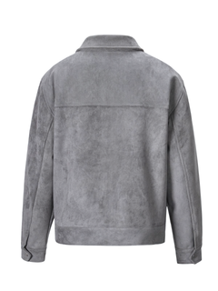 Herrenjacke aus Velourslederoptik