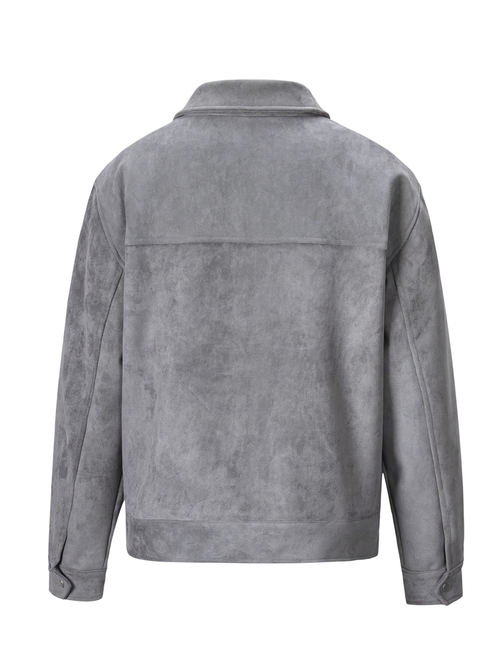 Herrenjacke aus Velourslederoptik