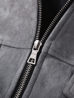 Herrenjacke aus Velourslederoptik