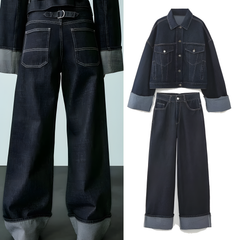 Oversized Denim Suit