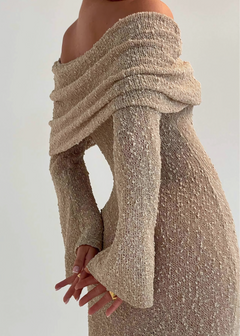 Odysée Off-Shoulder Strickkleid