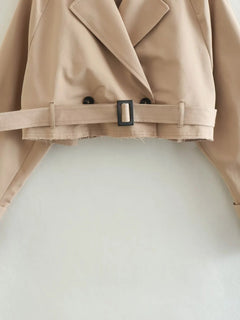 Cropped Trenchjacke