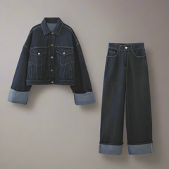 Oversized Denim Suit