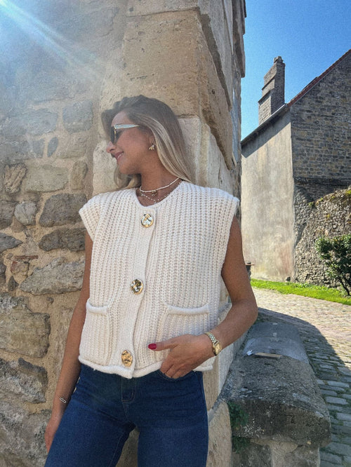 COZY KNIT VEST - Primo Odysee