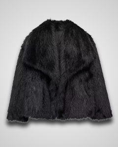 fur sleeve coat