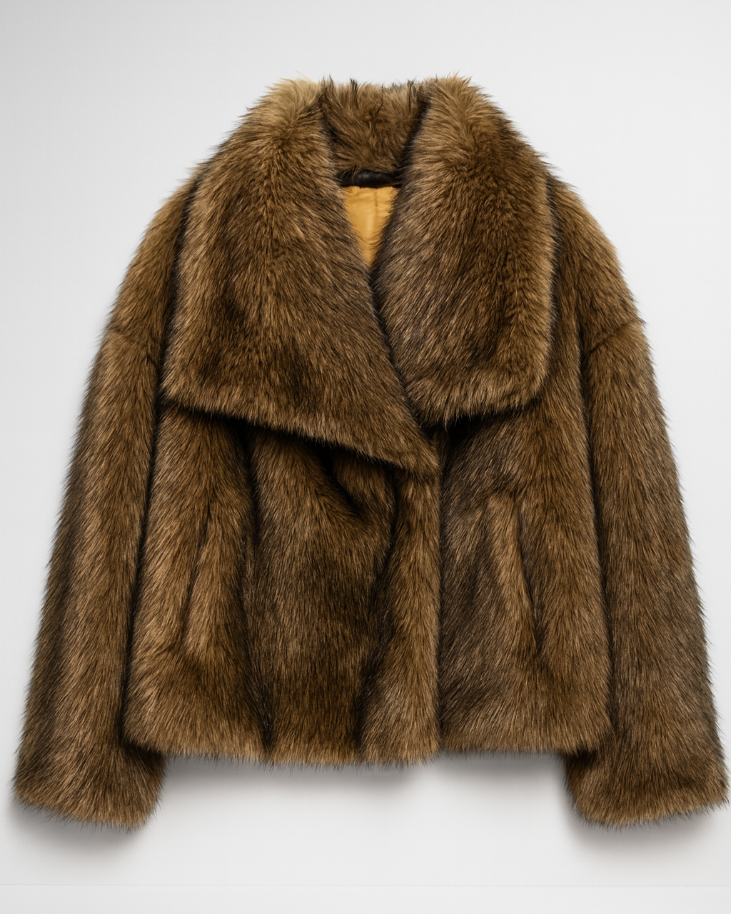 fur sleeve coat