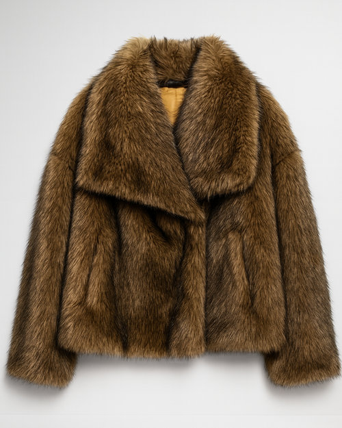 fur sleeve coat