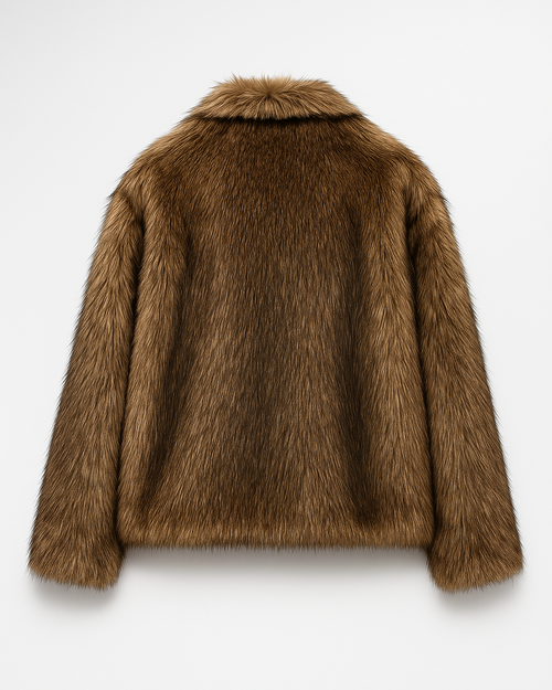 fur sleeve coat